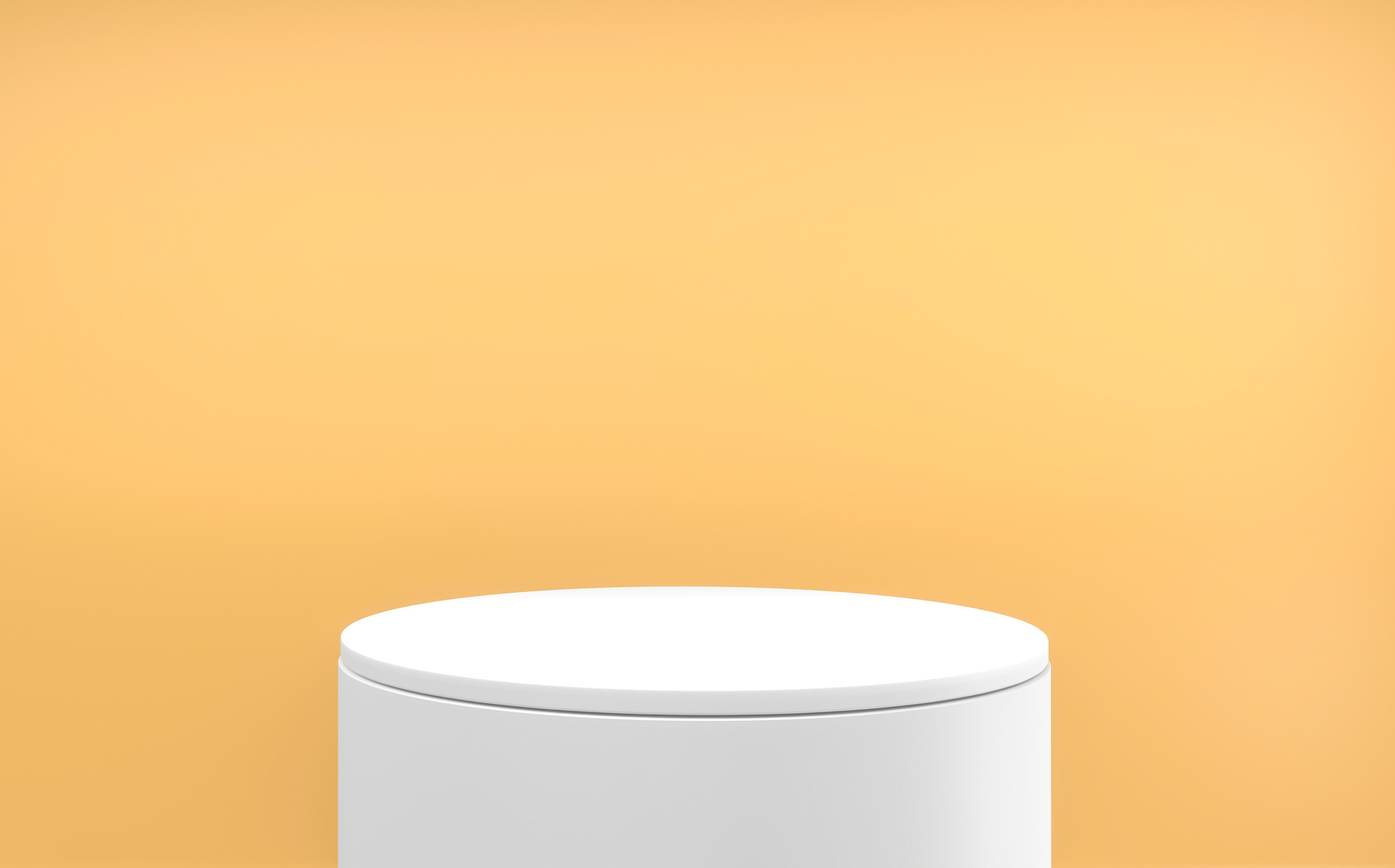 Empty White Podium